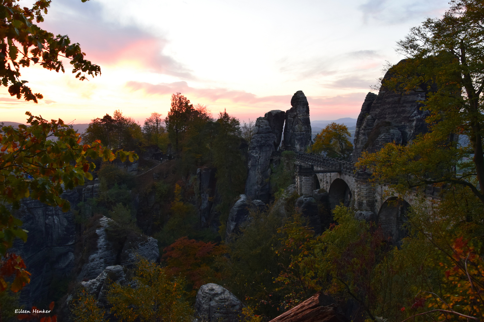 Sonnenaufgang an der Bastei