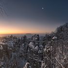 Sonnenaufgang an der Bastei