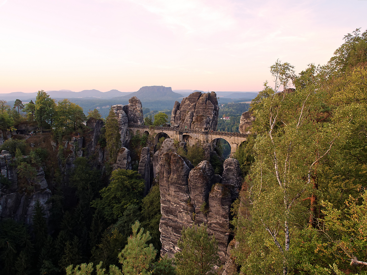 Sonnenaufgang an der Bastei