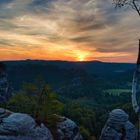 Sonnenaufgang an der Bastei