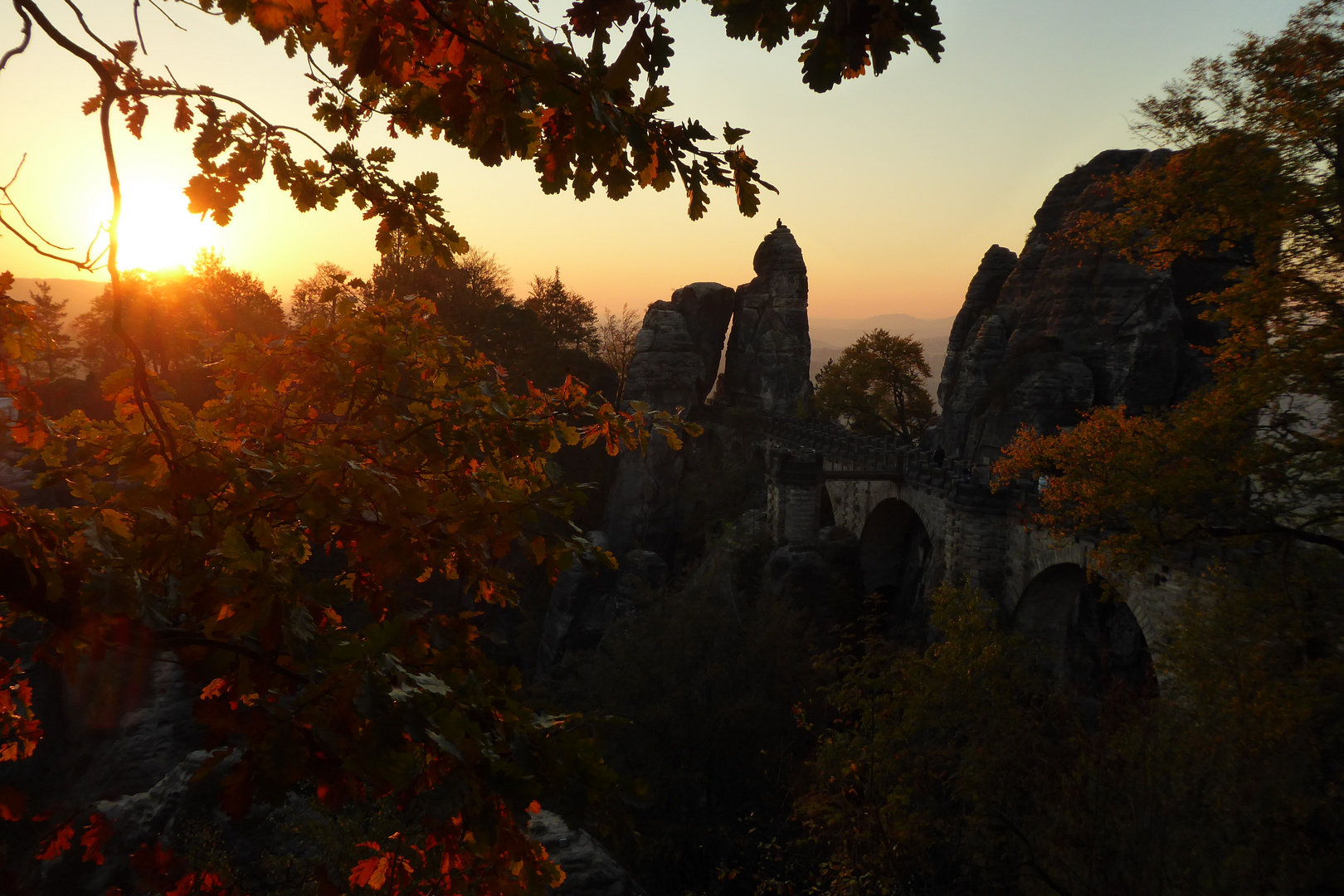 Sonnenaufgang an der Bastei...