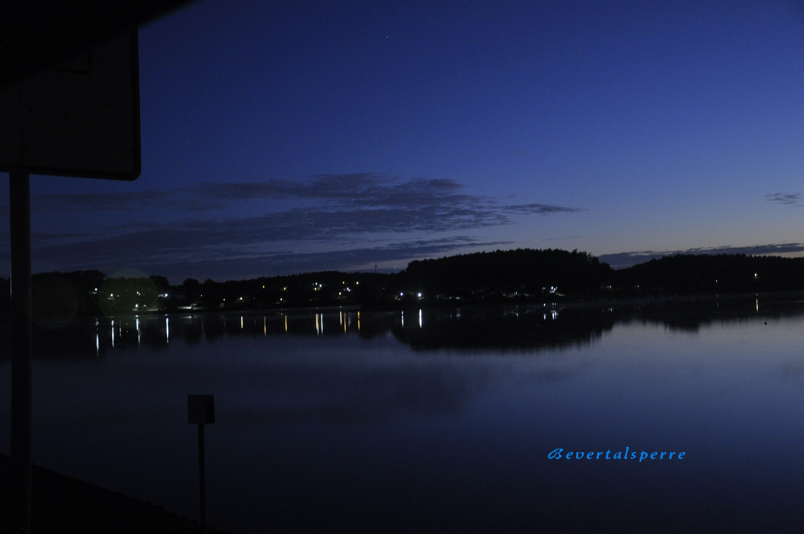 Sonnenaufgang an der Bevertalsperre