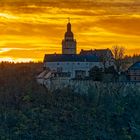 Sonnenaufgang an der Burg Falkenstein