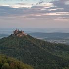 Sonnenaufgang an der Burg Hohenzollern