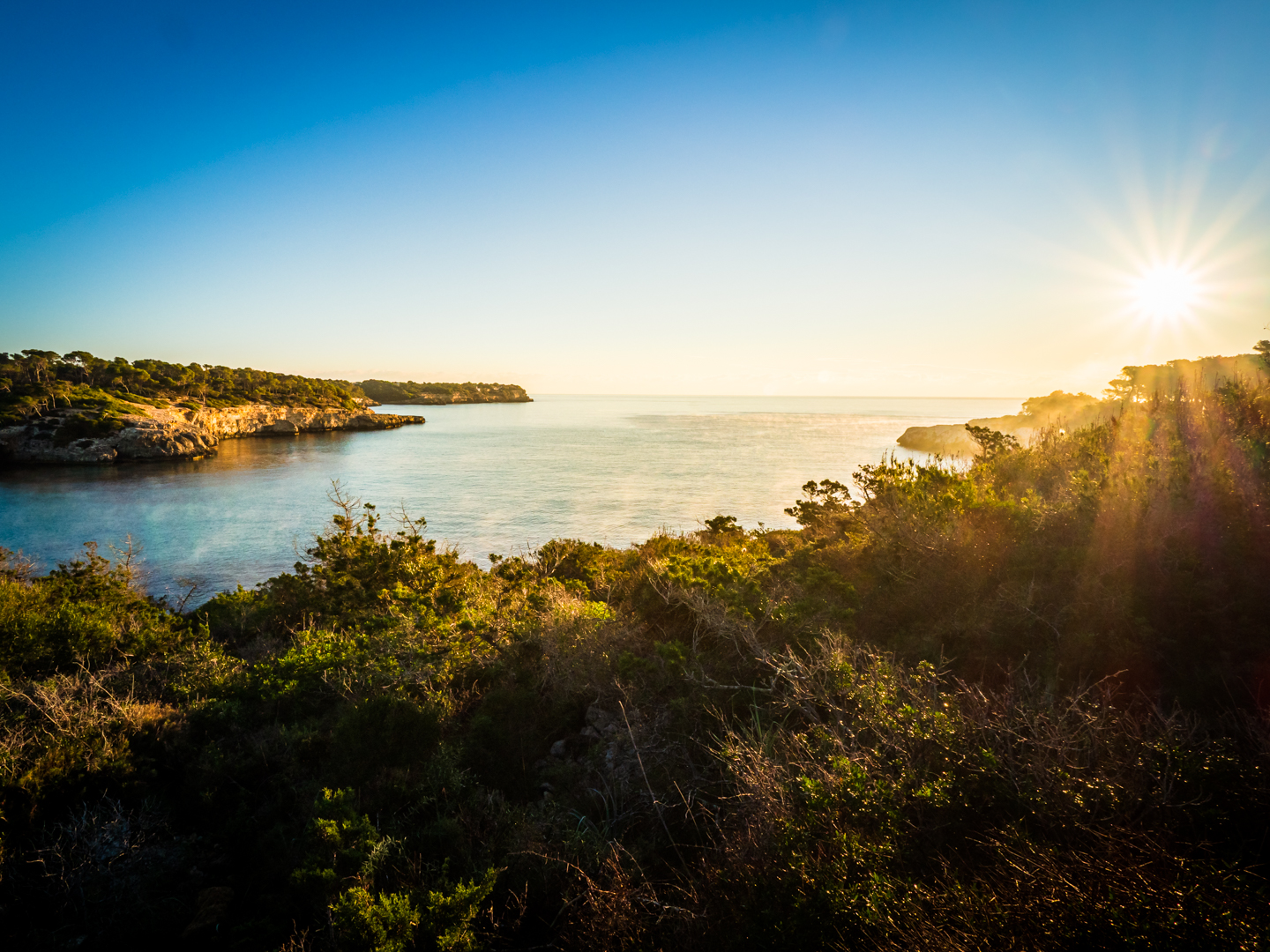 Sonnenaufgang an der Cala Mondrago