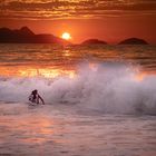 Sonnenaufgang an der Copacabana 