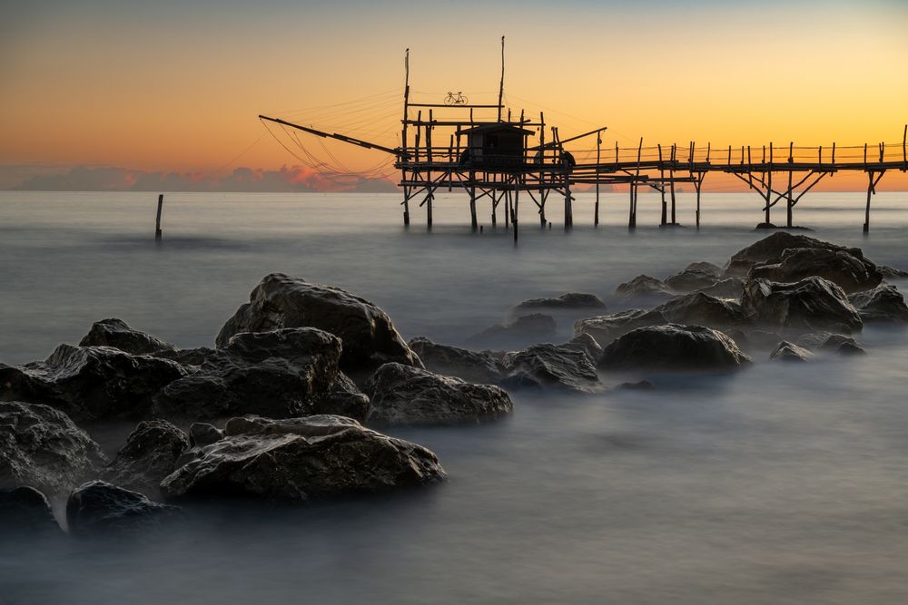 Sonnenaufgang an der Costa dei Trabocchi