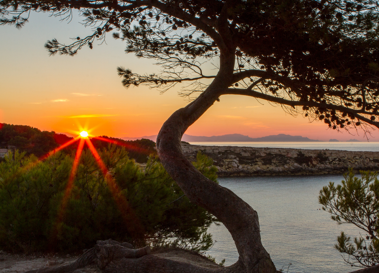 Sonnenaufgang an der Cote d'Azur