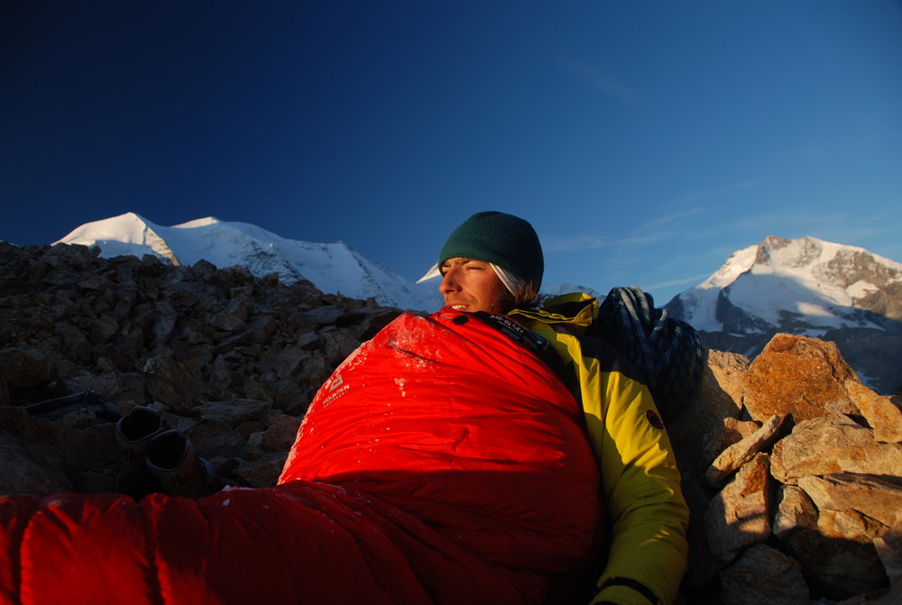 Sonnenaufgang an der Diavolezza, Piz Palü