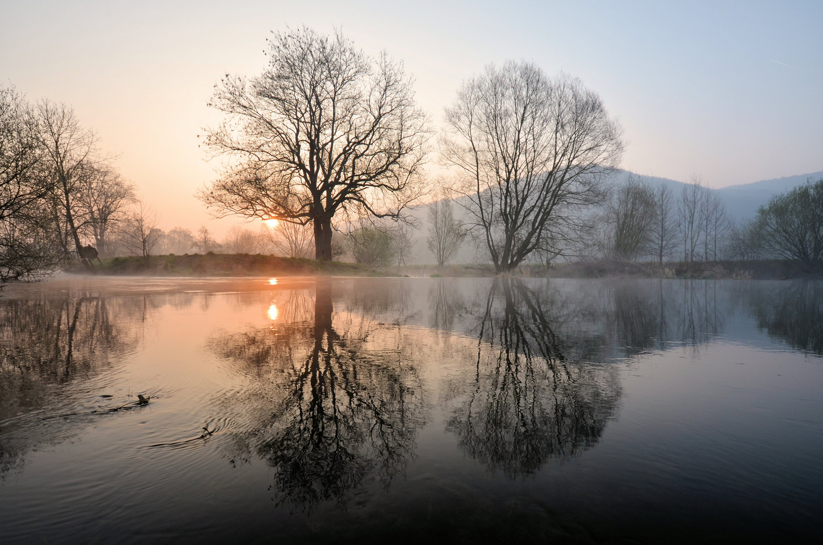 Sonnenaufgang an der Diemel