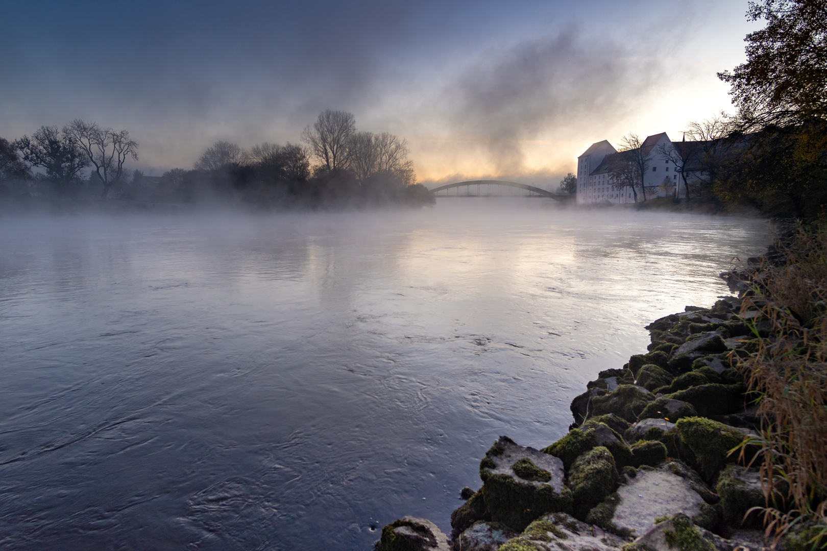 Sonnenaufgang an der Donau bei Straubing 2