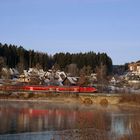 Sonnenaufgang an der Dreiseenbahn