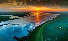 Sonnenaufgang an der Eider