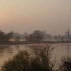 Sonnenaufgang an der Elbe