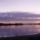 Sonnenaufgang an der Elbe