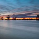 Sonnenaufgang an der Elbe bei Hochwasser - Wittenberg