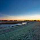 Sonnenaufgang an der Elbe bei Laßrönne