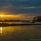 Sonnenaufgang an der Elbe