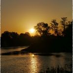 Sonnenaufgang an der Elbe...