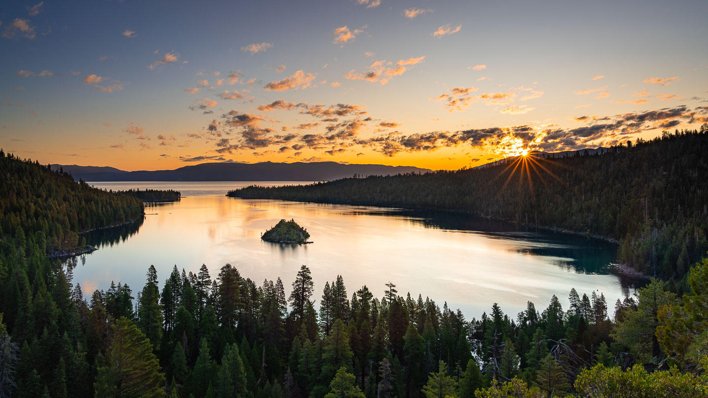 Sonnenaufgang an der Emerald Bay