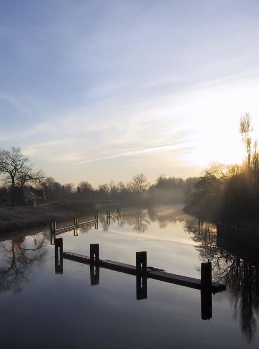 Sonnenaufgang an der Geeste