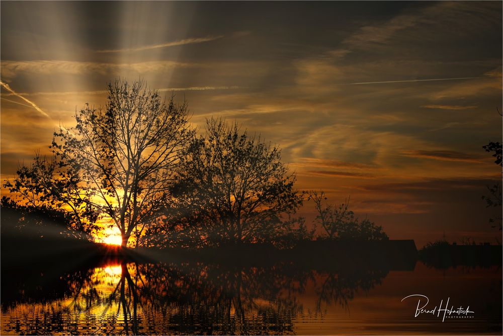 Sonnenaufgang an der Hammer Mühle ... ein Stück Heimat