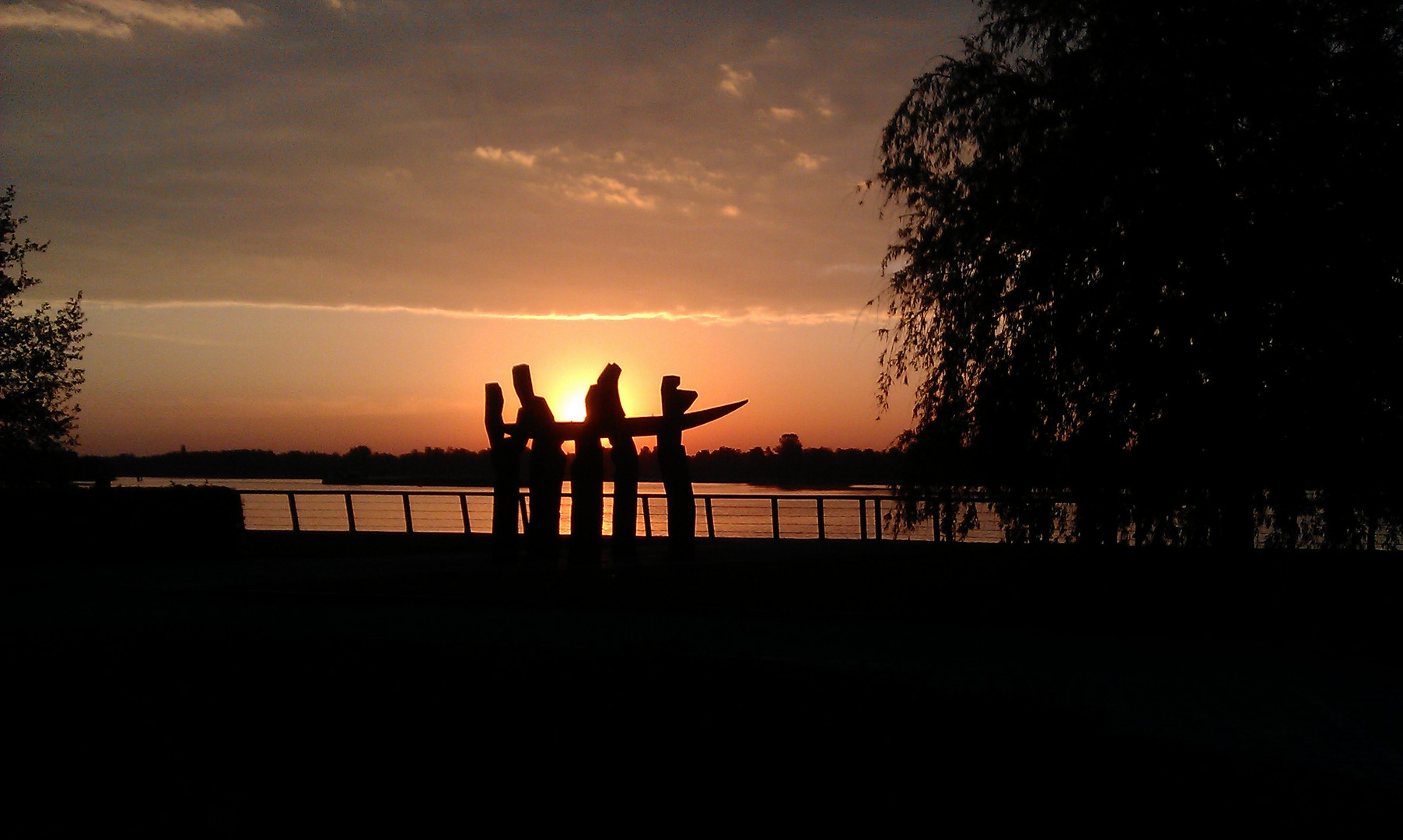 Sonnenaufgang an der Havel ...