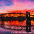 Sonnenaufgang an der Hubbrücke 