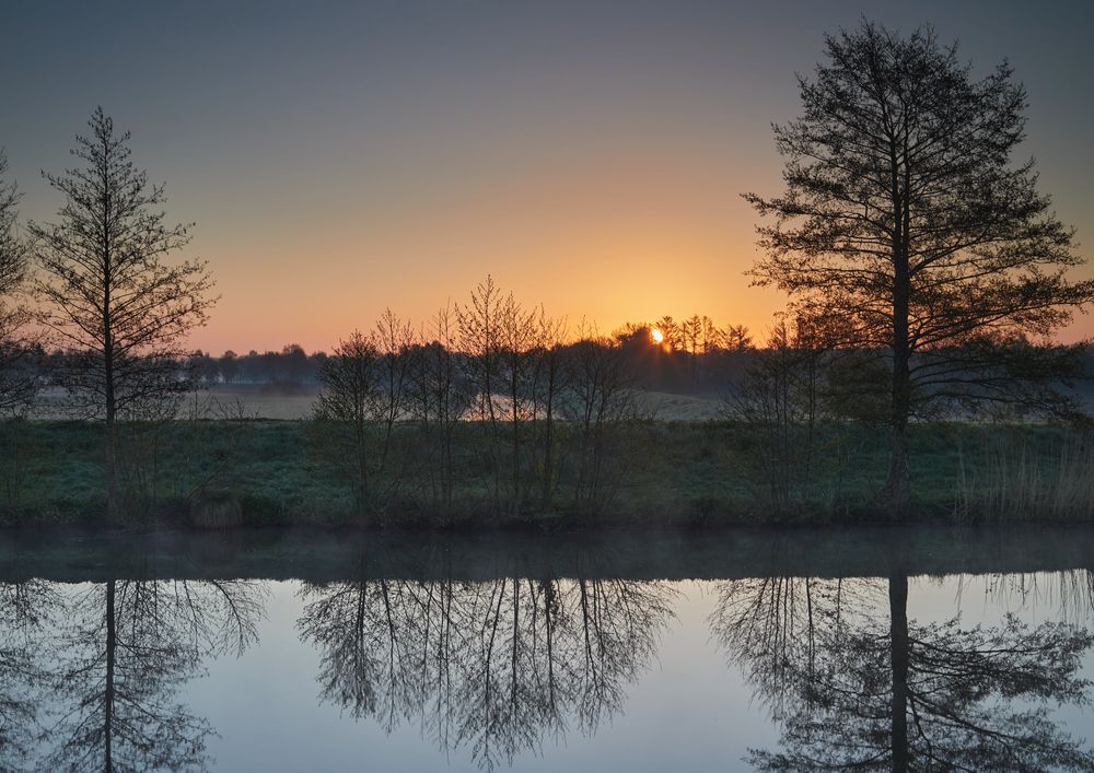 Sonnenaufgang an der Hunte