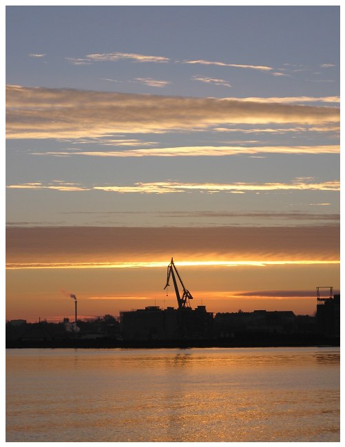 Sonnenaufgang an der Kieler Förde