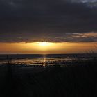 Sonnenaufgang an der Küste Frieslands