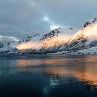 Sonnenaufgang an der Küste Norwegens