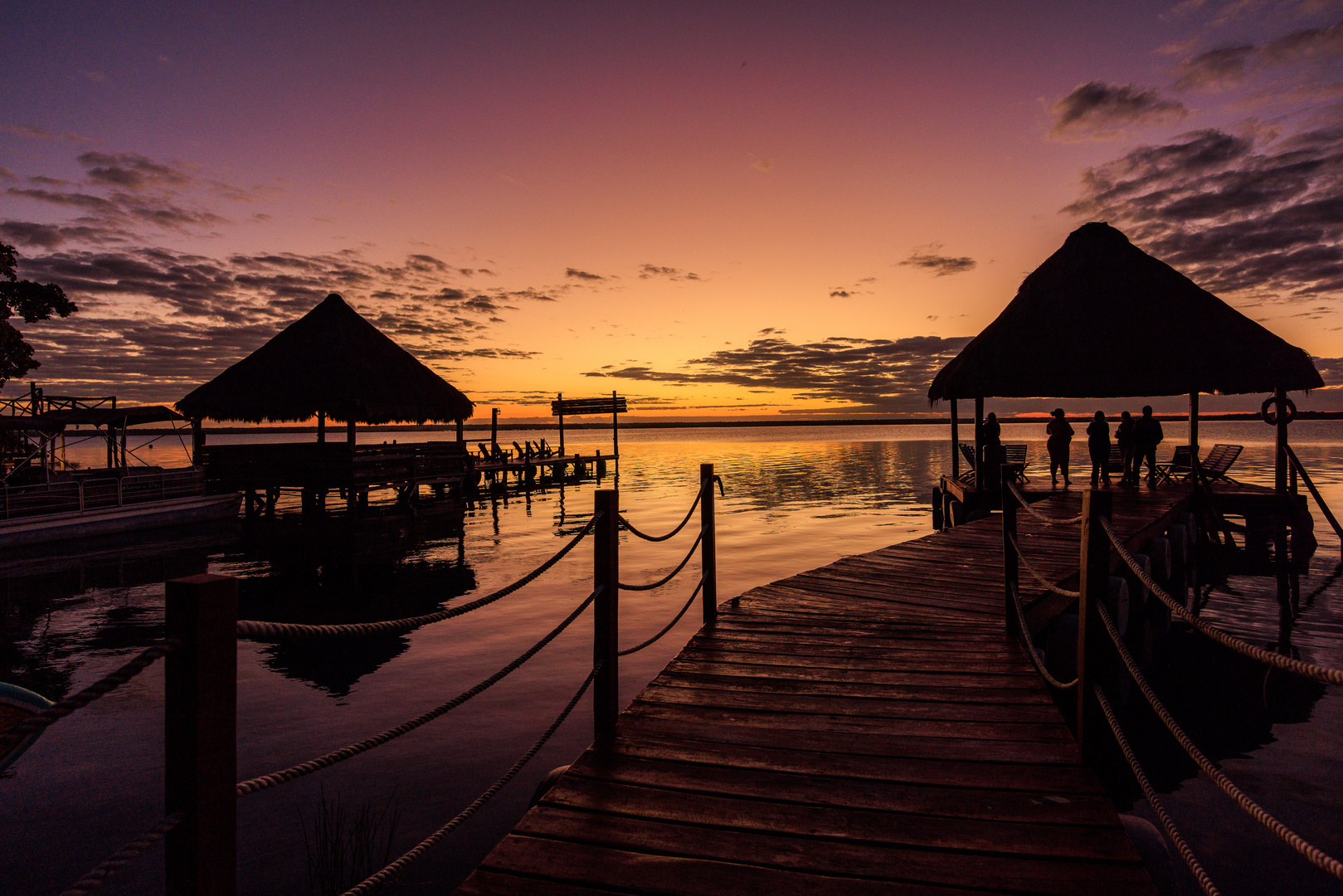 Sonnenaufgang an der Lagune