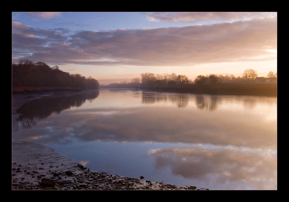 Sonnenaufgang an der Lesum