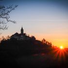 Sonnenaufgang an der Leuchtenburg