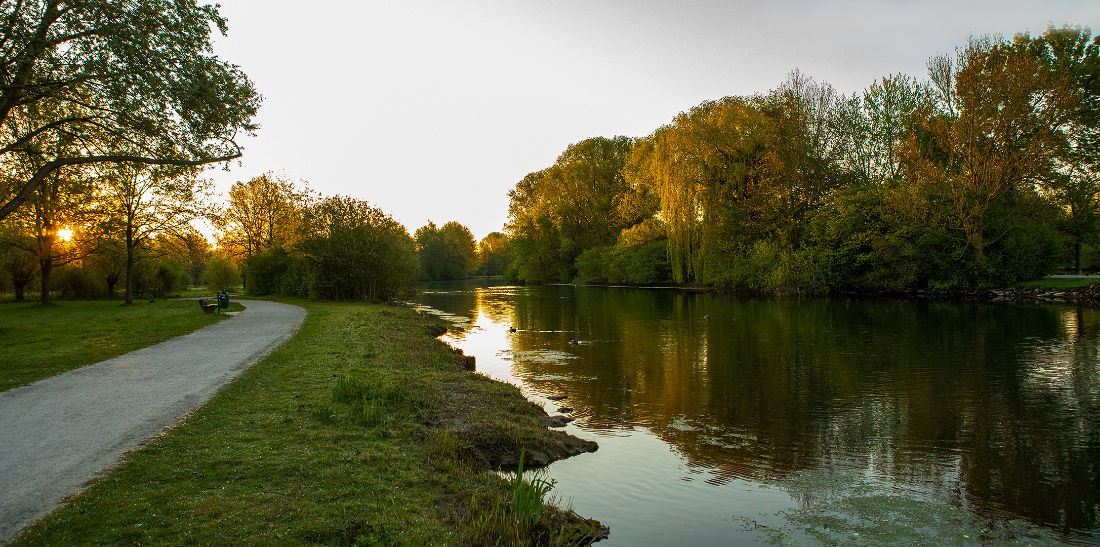 Sonnenaufgang an der Lippe