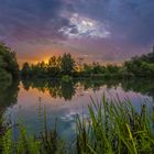 Sonnenaufgang an der Lippe in Hamm