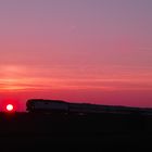 Sonnenaufgang an der Marschbahn, ...