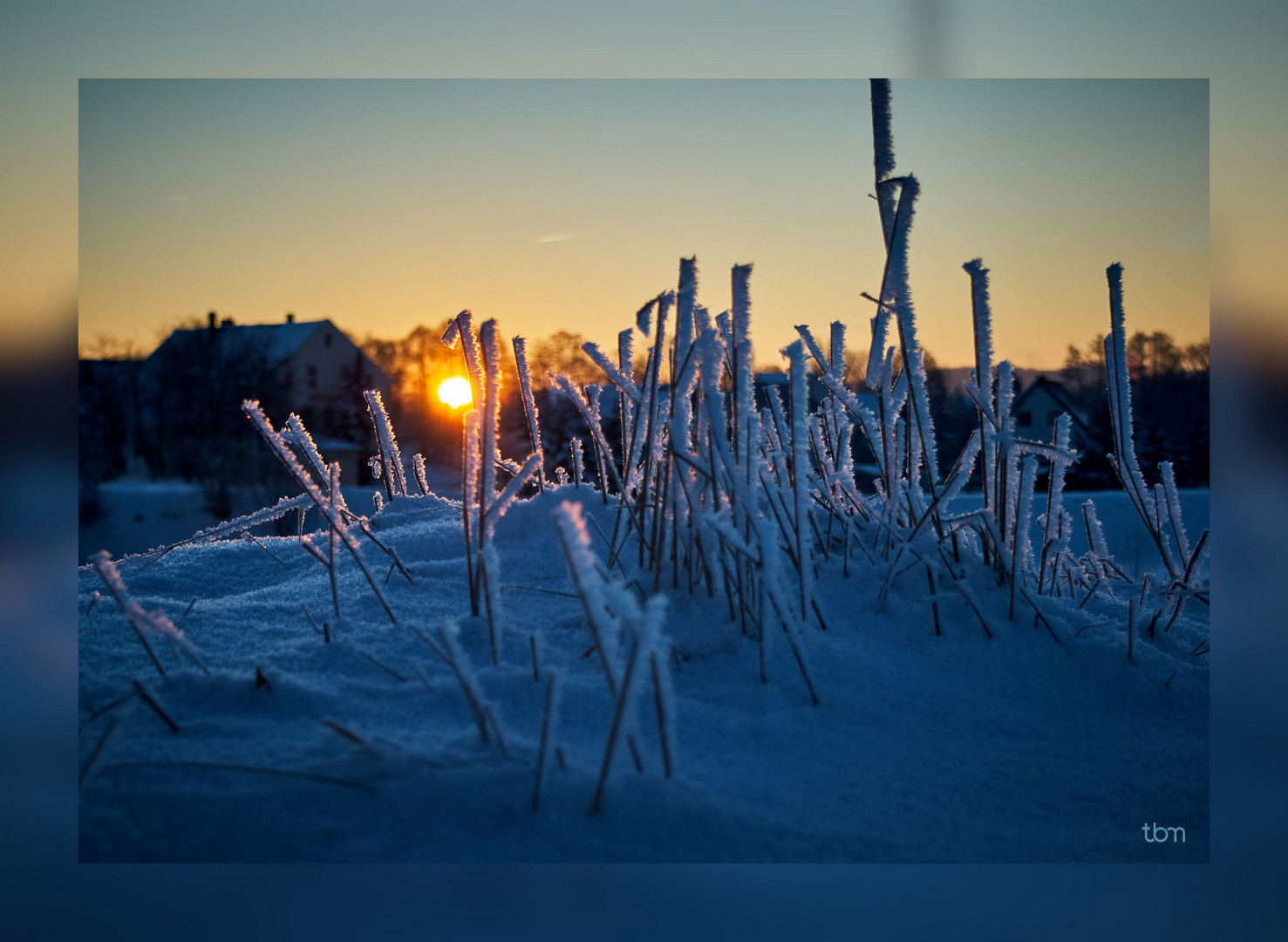 Sonnenaufgang an der Mulde