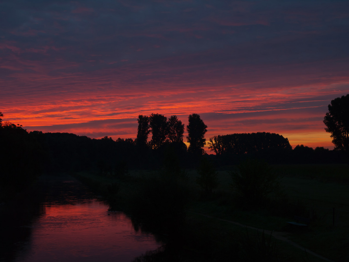 Sonnenaufgang an der Niers 1