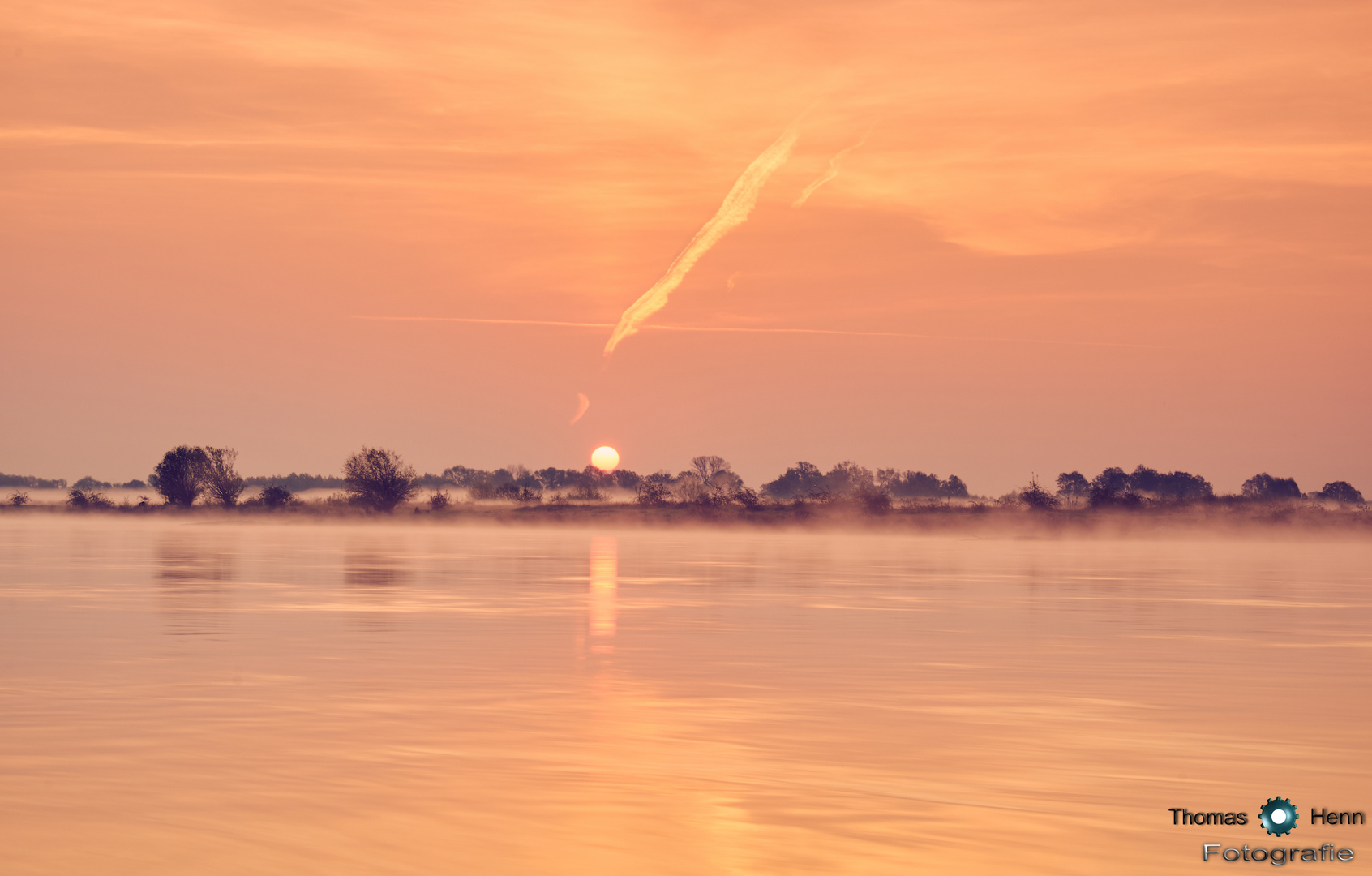 Sonnenaufgang An der Oder