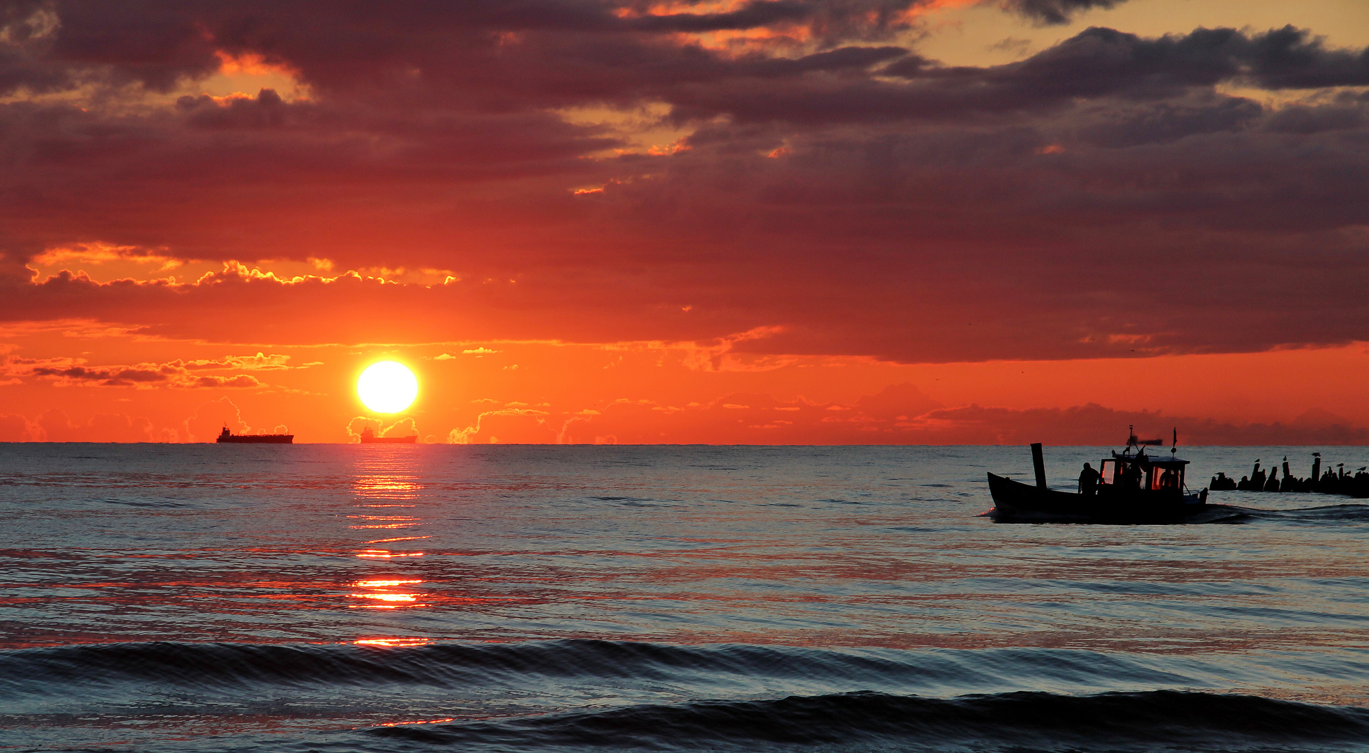 Sonnenaufgang an der Ostsee