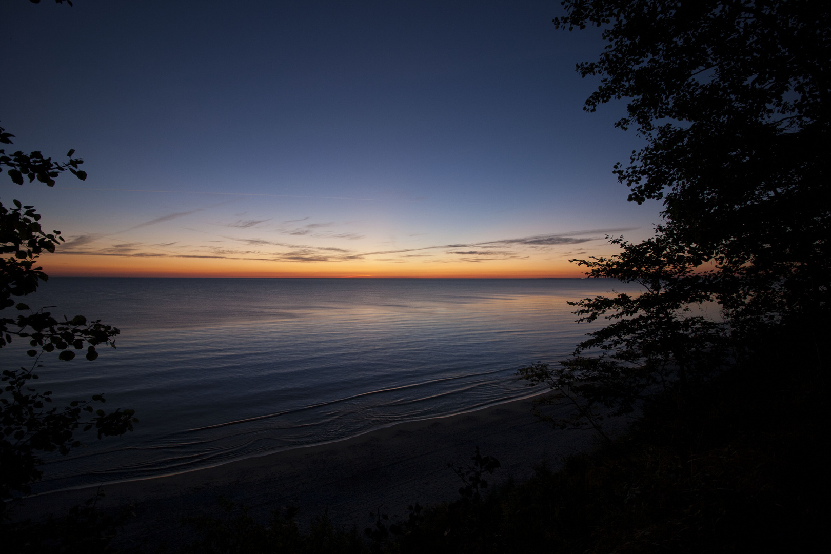 Sonnenaufgang an der Ostsee auf Usedom