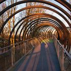 Sonnenaufgang an der Rehberger Brücke in Oberhausen