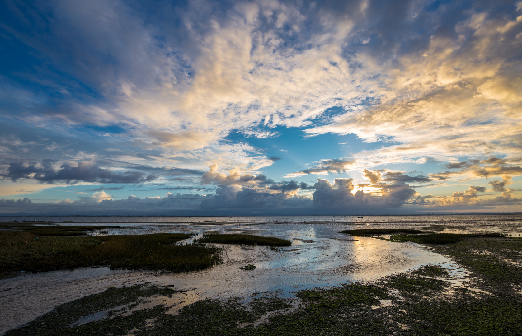 Sonnenaufgang an der Ria de Aveiro