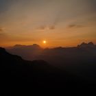 Sonnenaufgang an der Rotwandhütte