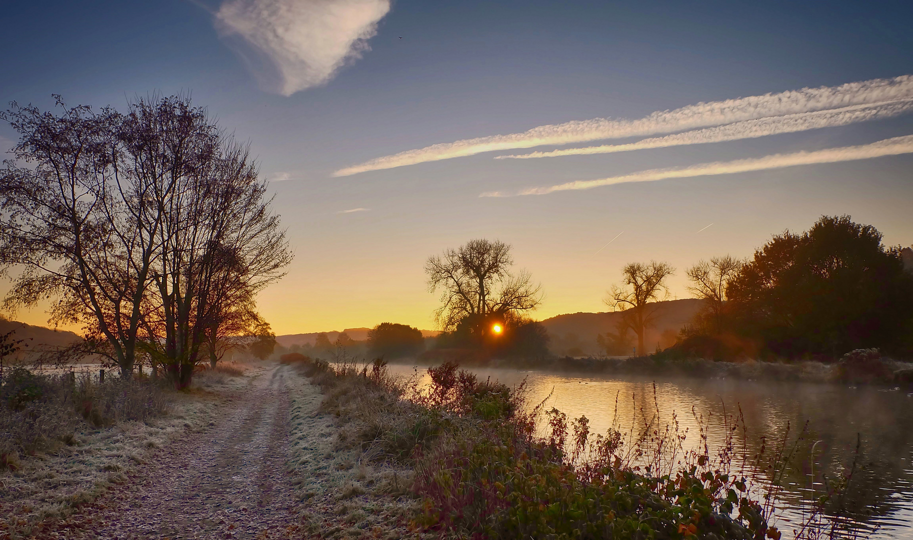 Sonnenaufgang an der Ruhr