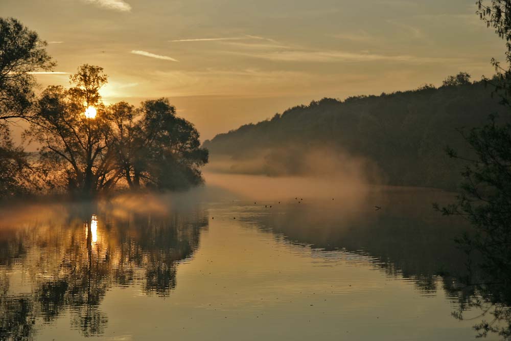 Sonnenaufgang an der Ruhr