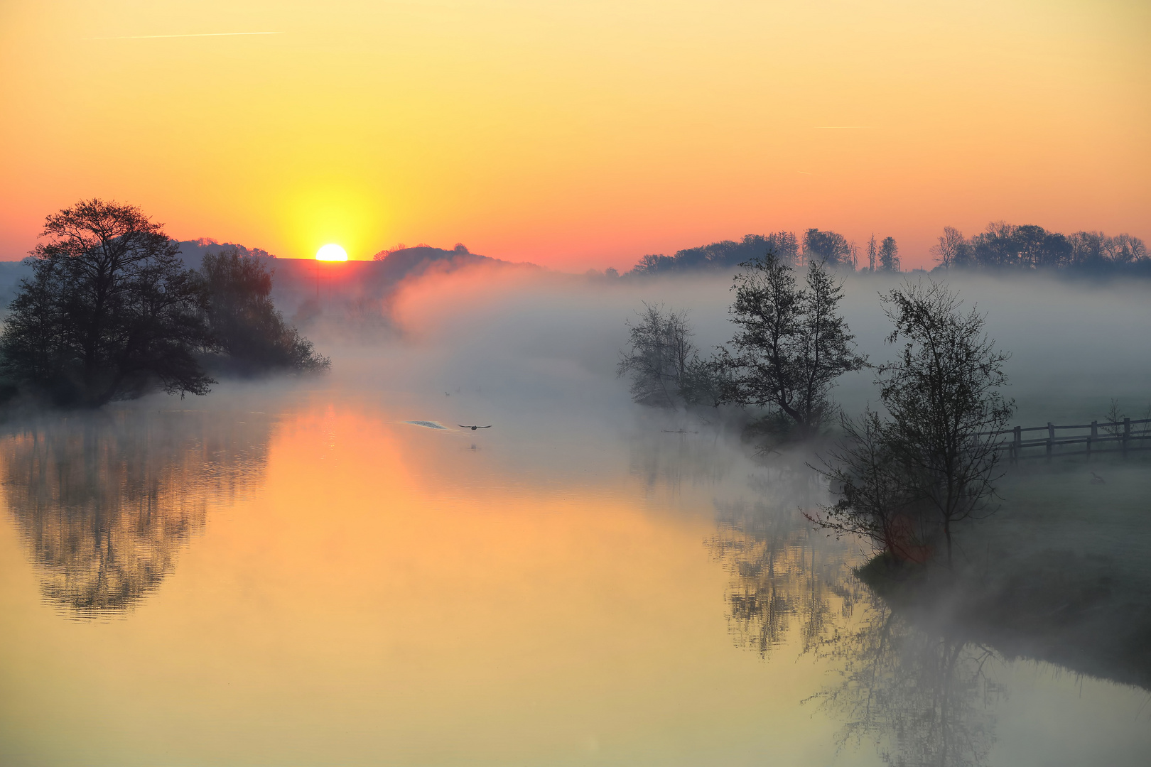 Sonnenaufgang an der Ruhr