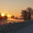 Sonnenaufgang an der Saale